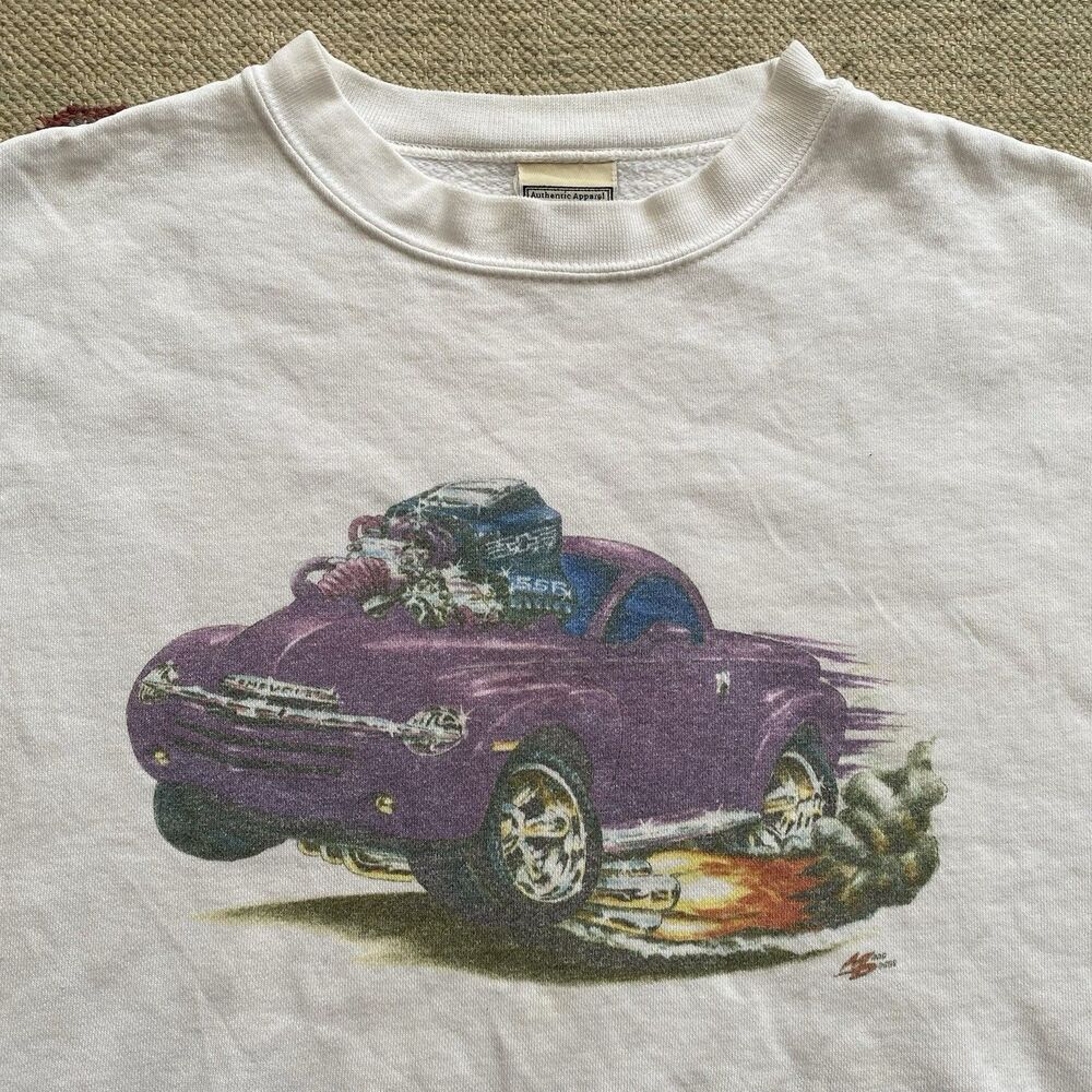 Vintage 90s Chevy SSR Sweatshirt XL Baggy Y2K Pick Up Truck Hot Rod Chevrolet